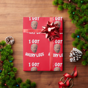JOE BIDEN lustige CHRISTMAS WRAPPING PAPIER Geschenkpapier