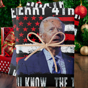 Joe Biden Merry 4. von Ihnen wissen... Das Ding Geschenkpapier Set