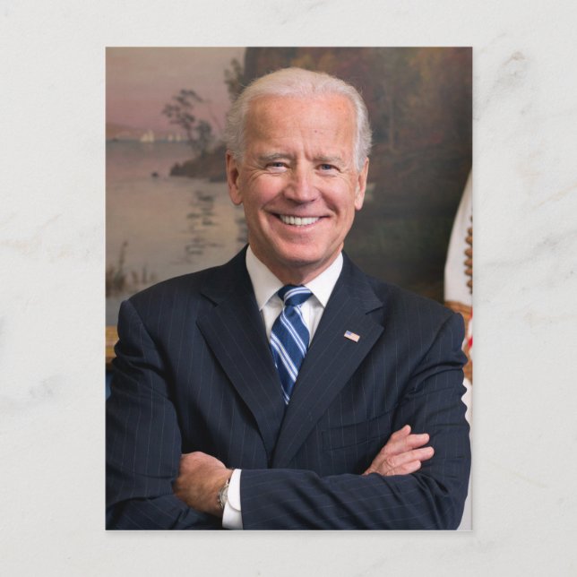 Joe Biden Offizielles Präsidentenportrait Postkarte (Vorderseite)