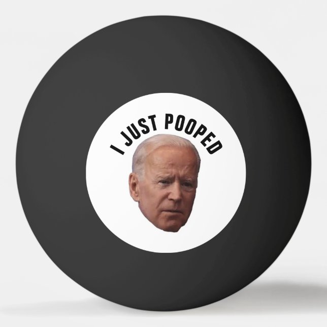 JOE BIDEN PING I GEKACKT PONG BALLS TISCHTENNISBALL (Vorderseite)