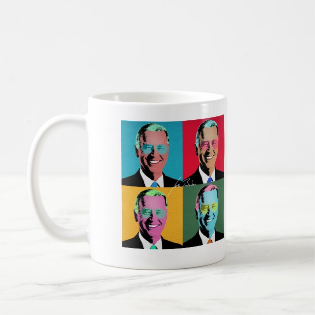 JOE BIDEN Pop Art Aviators Kaffeetasse (Links)