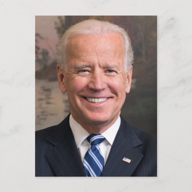 Joe Biden Portrait Foto Postkarte (Vorderseite)
