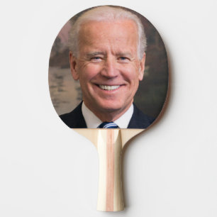 Joe Biden Portrait Foto Tischtennis Schläger