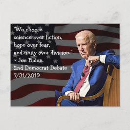 Joe Biden Quotes über Amerika Postkarte