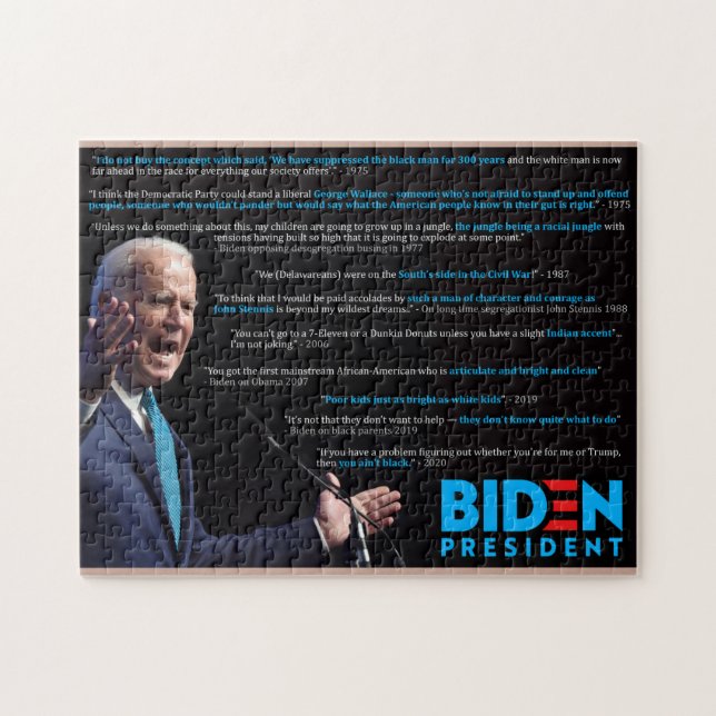 Joe Biden Quotes zum Rennen (Horizontal)