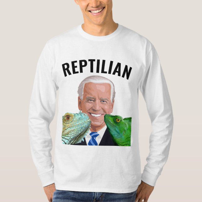 JOE BIDEN REPTILIAN FUNNY T-SHIRTS (Devant)