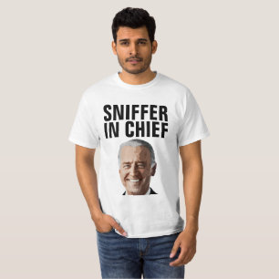 JOE BIDEN SNIFFER EN CHEF FUNNY T-SHIRTS TEE - SHI