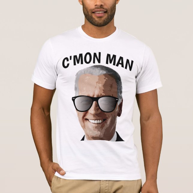 JOE BIDEN SOLEILS C'MON MAN T-SHIRTS (Devant)