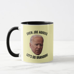 JOE BIDEN STIMMT ZU, LASS'S GO BRANDON! Kaffeetass Tasse