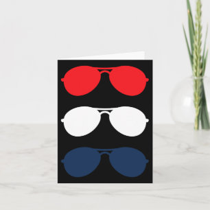 Joe Biden Sunglasses Red White Blue Fun Politik Karte