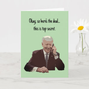 Joe Biden Telefonanruf Lustige Grußkarte Karte