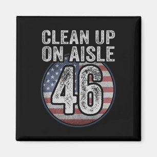 Joe Biden Trump 2024 Back America Clean Up on Aisl Magnet