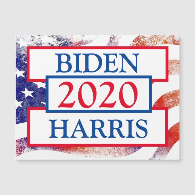 Joe Biden und Kamala Harris 2020 Wahl Magnetkarte (Vorderseite)