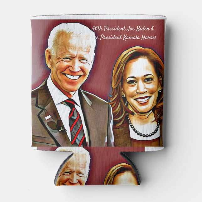 Joe Biden und Kamala Harris_ 46. Präsident_ Dosenkühler (Vorderseite)