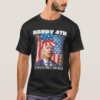 Joe Biden verwirrte Gaspreise 4. Juli Politisch A T-Shirt
