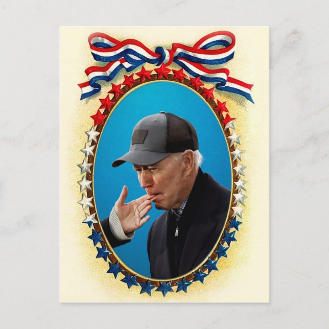Joe Biden Vintag Style Postkarte (Vorderseite)