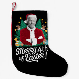 Joe Biden Weihnachten Santa Frohe 4. Ostern Xmas Kleiner Weihnachtsstrumpf