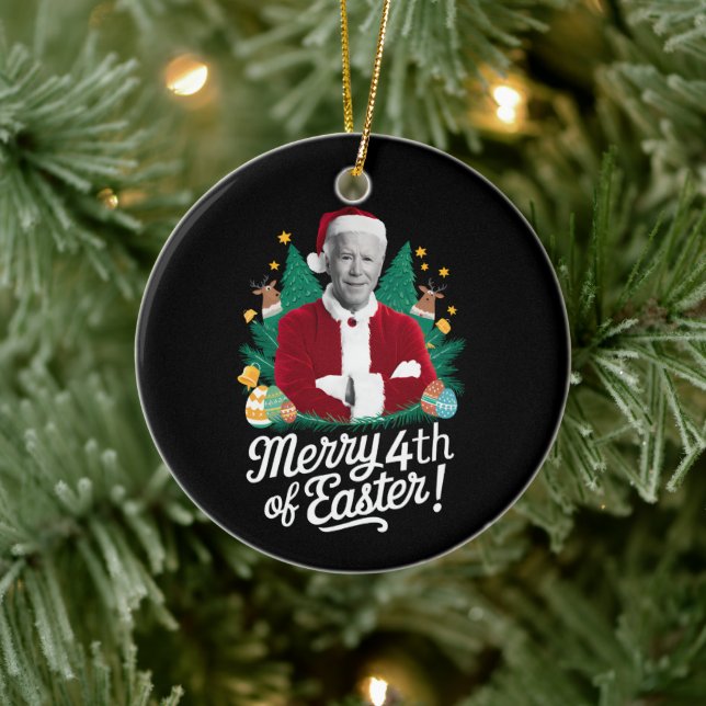 Joe Biden Weihnachten Weihnachten Weihnachten 4. O Keramik Ornament (Baum)