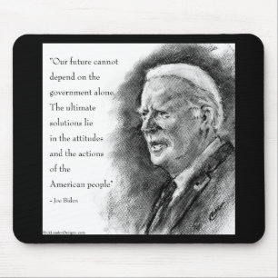 Joe Biden & Zitat Mousepad