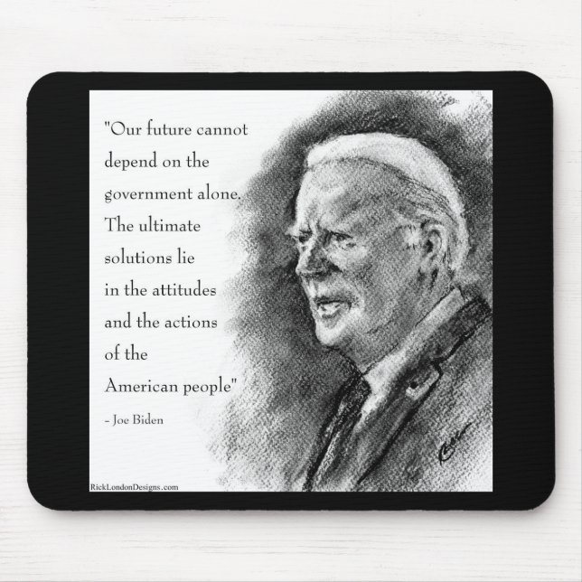 Joe Biden & Zitat Mousepad (Vorne)