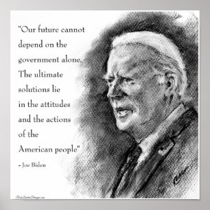 Joe Biden & Zitat Poster