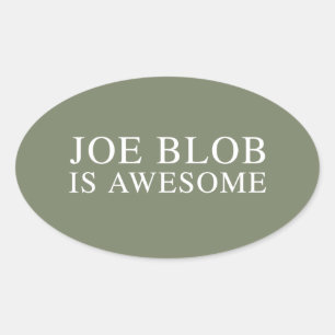 JOE BLOB IST DER HAMMER OVALER AUFKLEBER