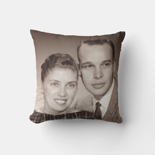 Joe & Char Retro Kissen (Vorderseite)