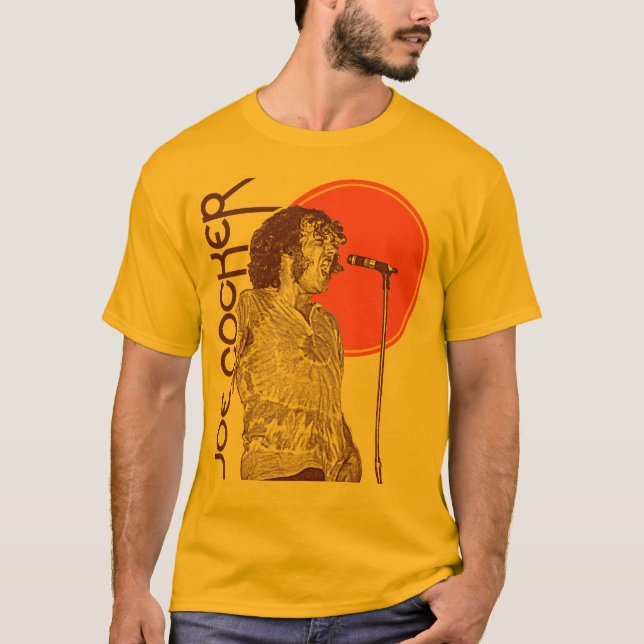 Joe Cocker Feelin' Alright Retro 70er Rock Music T-Shirt (Vorderseite)