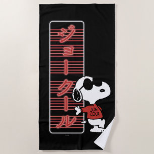 Joe Cool Japanese Neon Lights Strandtuch