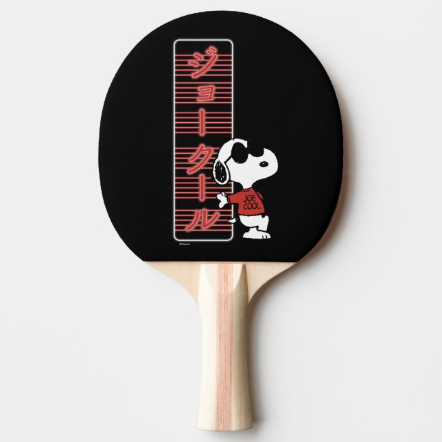 Joe Cool Japanese Neon Lights Tischtennis Schläger (Vorderseite)
