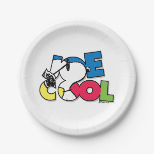 Joe Cool Name Picture Cutout Pappteller