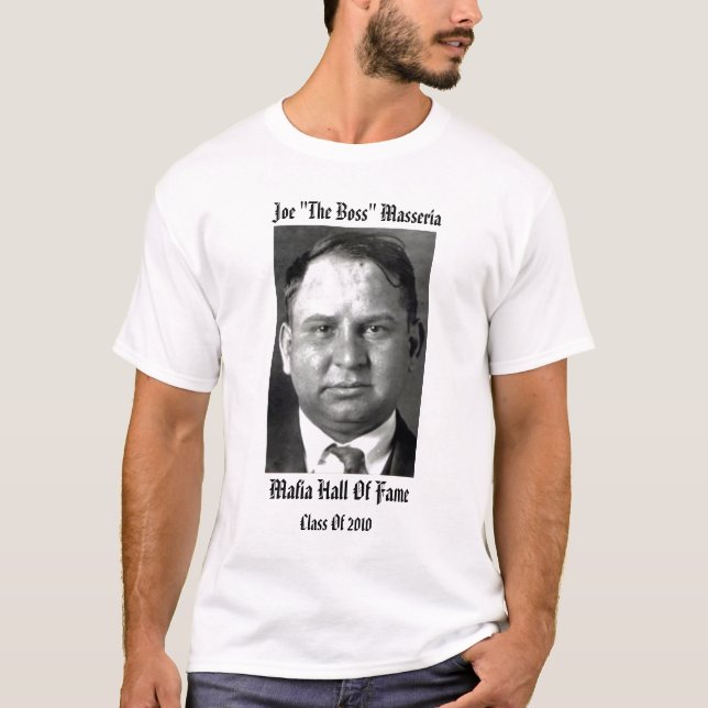 Joe "der Chef" Masseria Mafia-Hall of Fame T-Shirt (Vorderseite)