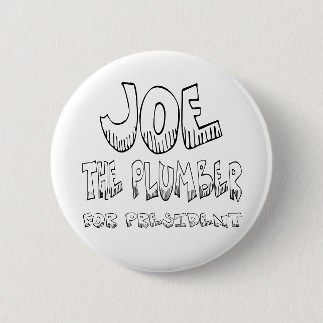 Joe der Klempner für pres - Knopf Button (Vorderseite)