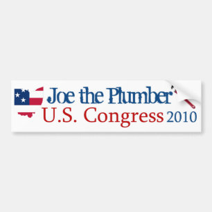 Joe der Klempner für US-Kongreß 2010 - StoßStic Autoaufkleber