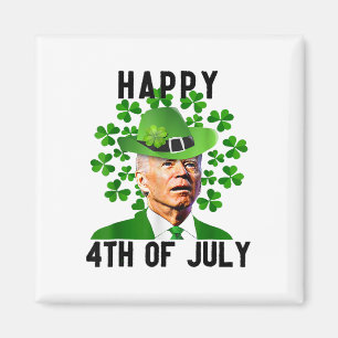Joe Happy 4. Juli Verwirrt Lustig Biden St Patr Magnet