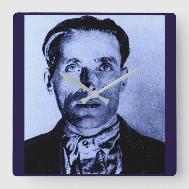 Joe Hill Quadratische Wanduhr (Vorderseite)