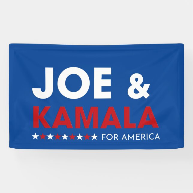 Joe & Kamala für Amerika Banner (Horizontal)