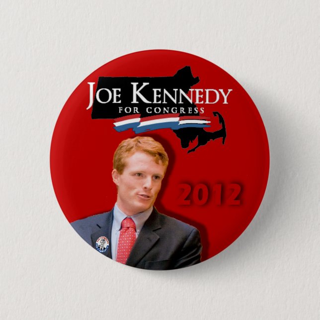 Joe Kennedy für Kongress-Rot Button (Vorderseite)