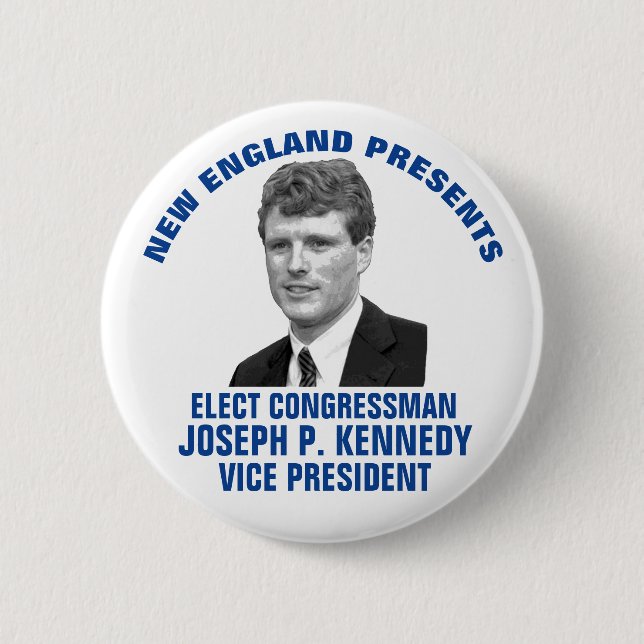 Joe Kennedy für Vizepräsidenten Button (Vorderseite)