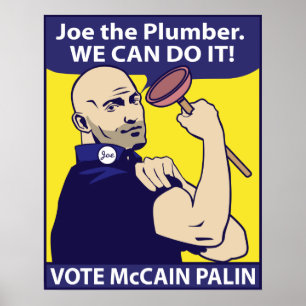 Joe le plombier, nous pouvons le faire. Affiche