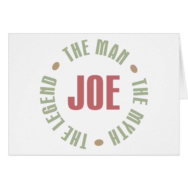 Joe l'homme le mythe la légende pique des cadeaux (Devant horizontal)