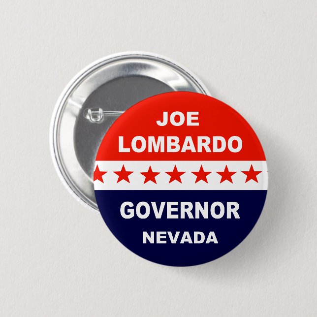 Joe Lombardo Gouverneur Nevada Button (Vorne & Hinten)