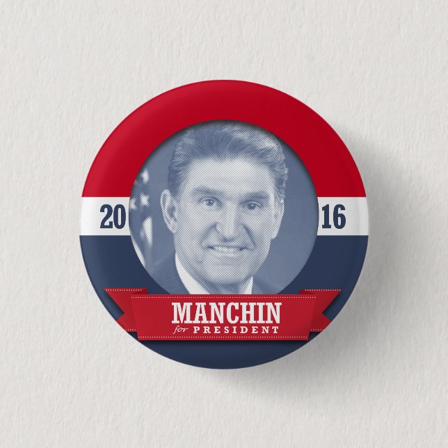 JOE MANCHIN 2016 BUTTON (Vorderseite)
