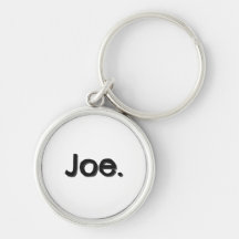 Joe. Name Wort in schwarzer Schrift auf weiß