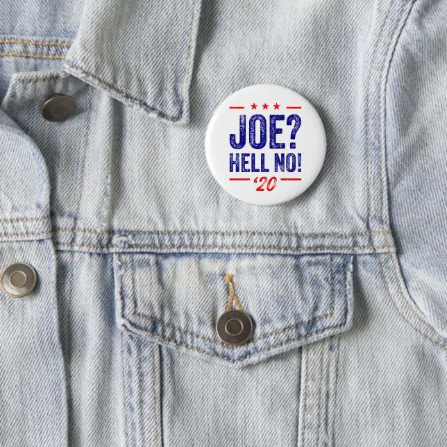 Joe? Nein! Button (Beispiel)