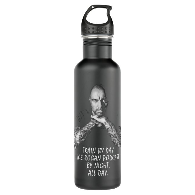 Joe Rogan, Train By Day Essential T Shirt Edelstahlflasche (Vorderseite)