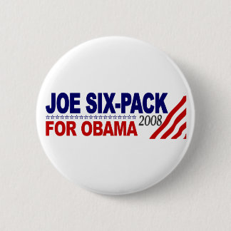 Joe Sechs-Satz für Obama 2008 Button