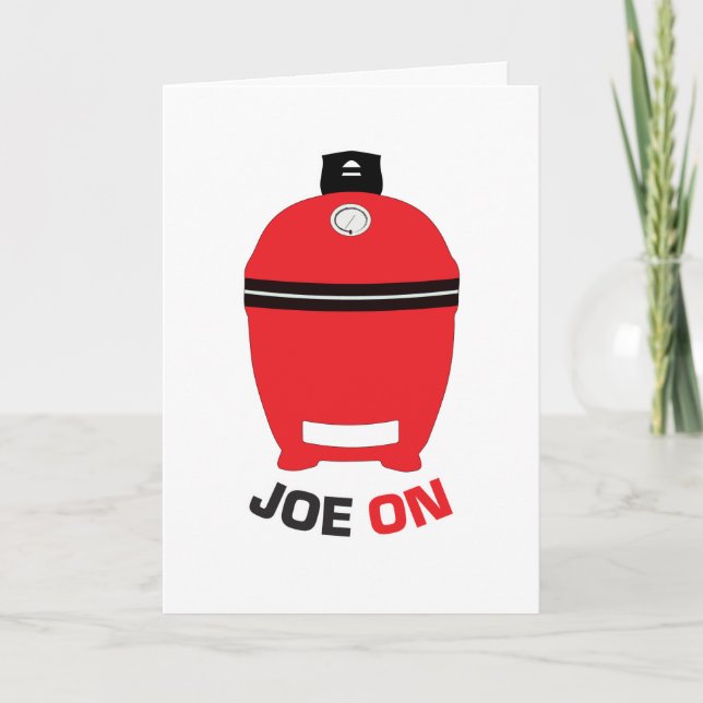 Joe Sur Red Kamado Carte Anniversaire Vierge (Devant)