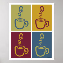 Joe Time Coffee Pop Art Mute Print