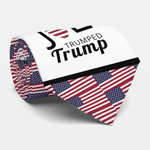 Joe Trumps amerikanische Flagge Krawatte